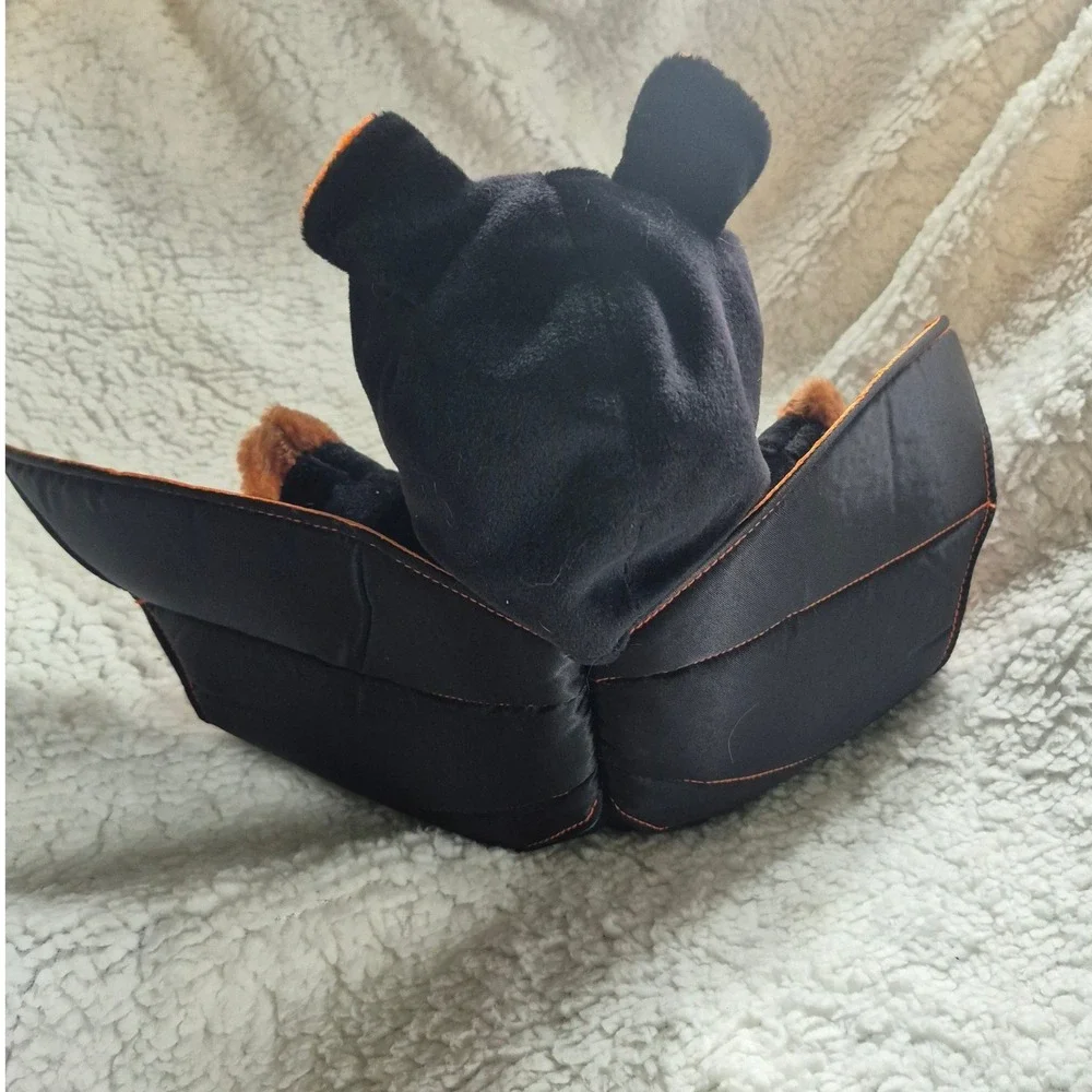 Gund Boo Bear Halloween Bat Costume Plush Brown Teddy Bear Orange Black 43074